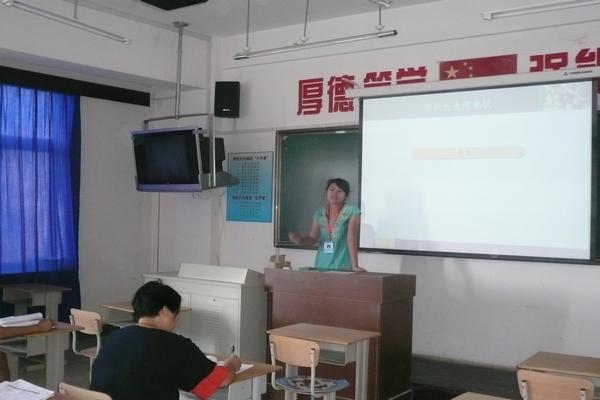崔红老师在做报告 崔红老师在做报告