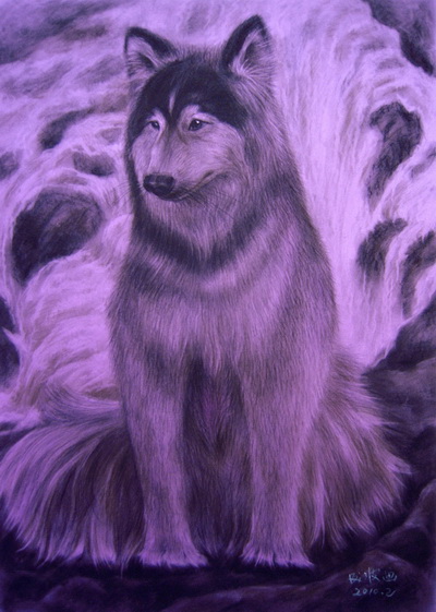 赵成波（教师）作品《思想者》（炭笔画）获教师组二等奖